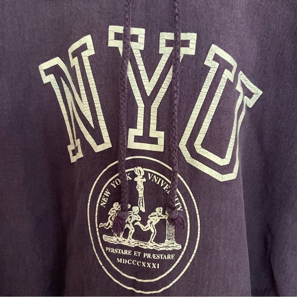 Vintage MV Sport NYU Oversized Hoodie - Picture 3 of 9